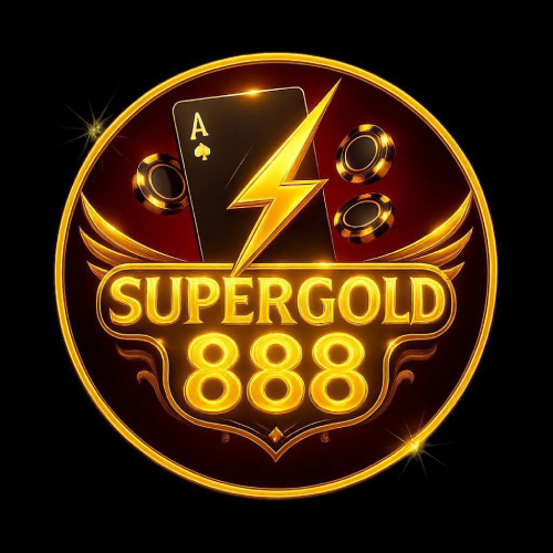 SuperGold 888 app guide banner showing options for Android APK and iOS access